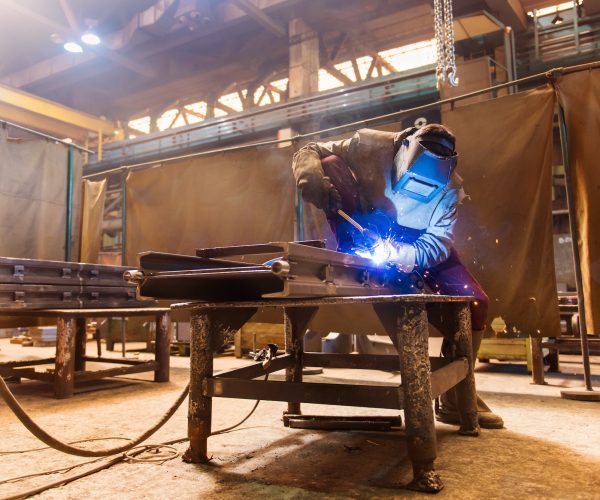 Man welding